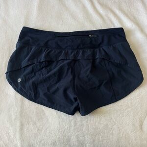 Lululemon Speed Up Low-Rise Navy Shorts